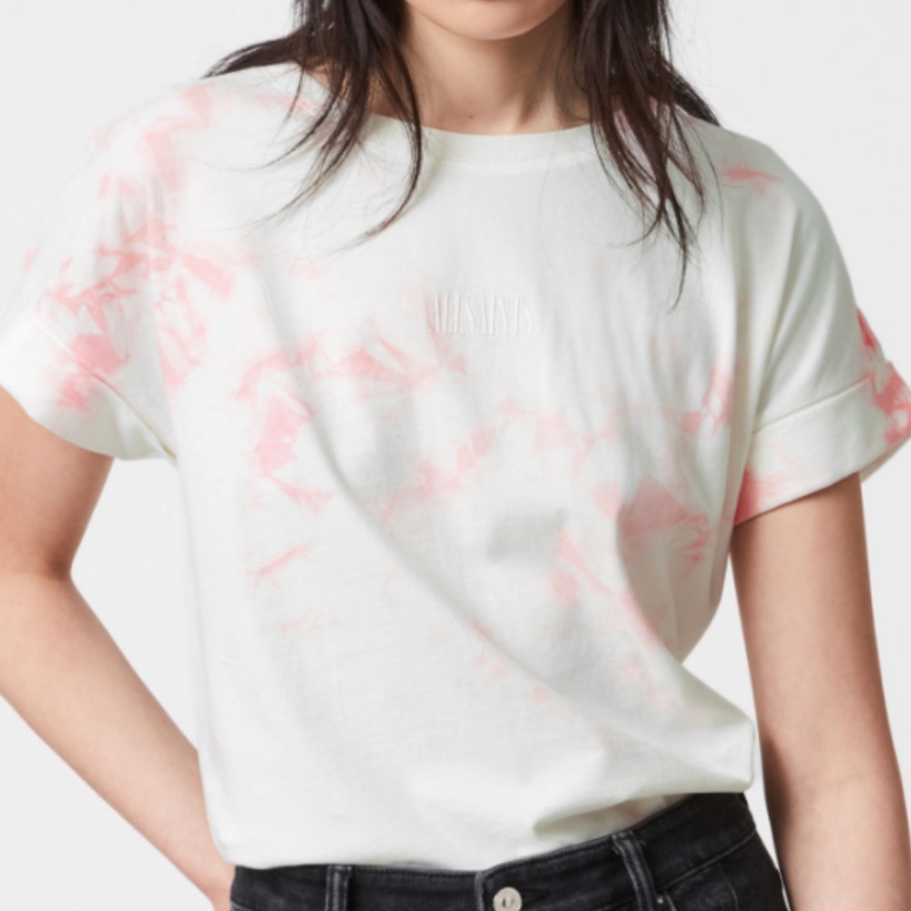 NWT All Saints Tie Dye Stamp Imogen T-Shirt